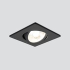 Светильник точечный встраиваемый Elektrostandard, Visio S, 65х65х28 мм, 5Вт, LED, 370Лм, 4200К, цвет чёрный - фото 300895509