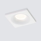Светильник точечный встраиваемый Elektrostandard, Plain S, 46х46х26 мм, 3Вт, LED, 240Лм, 4200К, цвет белый - фото 300895522