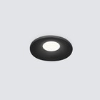 Светильник точечный светодиодный встраиваемый Elektrostandard, Plain R, 48х48х26 мм, 3Вт, LED, 240Лм, 4200К, цвет чёрный - фото 4314487