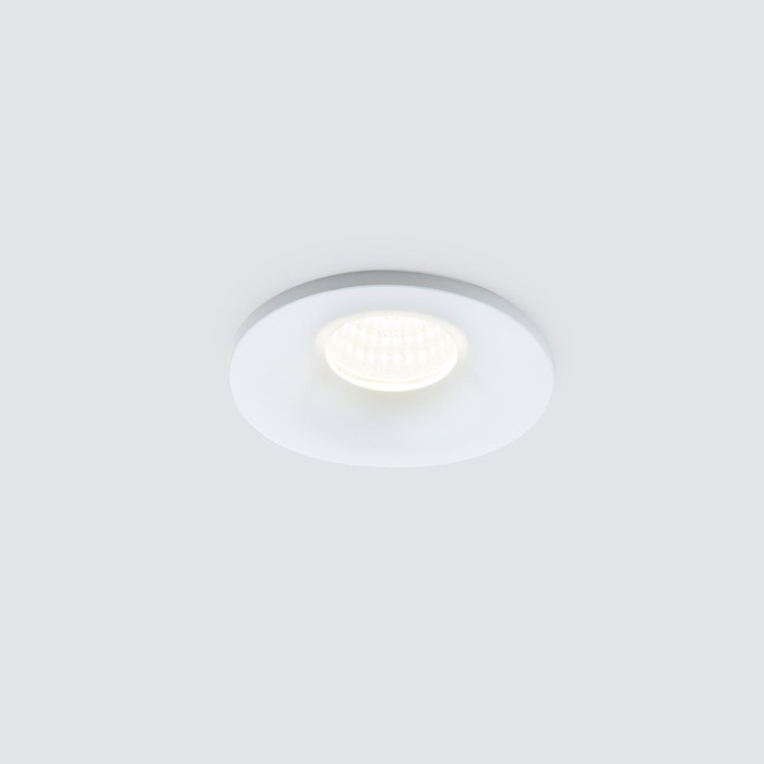 Светильник точечный светодиодный встраиваемый Elektrostandard, Plain R, 48х48х26 мм, 3Вт, LED, 240Лм, 4200К, цвет белый