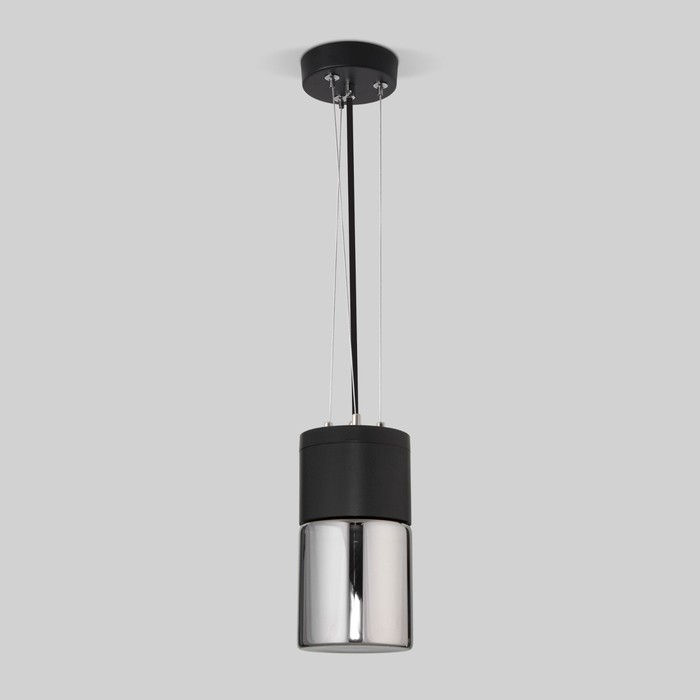 Уличный подвесной светильник Elektrostandard, Roil, 108х108х1255 мм, E27, цвет чёрный / чёрный жемчуг - фото 1908115214