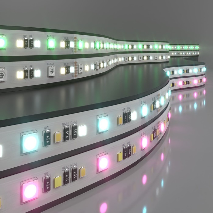 Светодиодная лента Elektrostandard, IP20, 5050+2835+2835, 90LED/м, 24В, MIX RGB - Фото 1