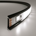 Гибкий алюминиевый профиль для светодиодной ленты Elektrostandard, LL-2-ALP012, 2 м, цвет чёрный - фото 4314832