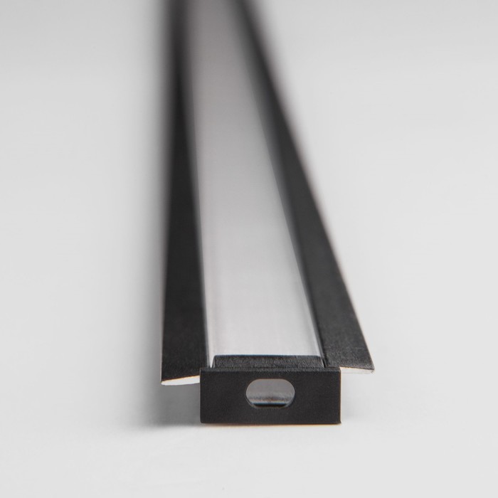 Встраиваемый алюминиевый профиль для светодиодной ленты Elektrostandard, LL-2-ALP007, 2 м, цвет чёрный - фото 1908115497