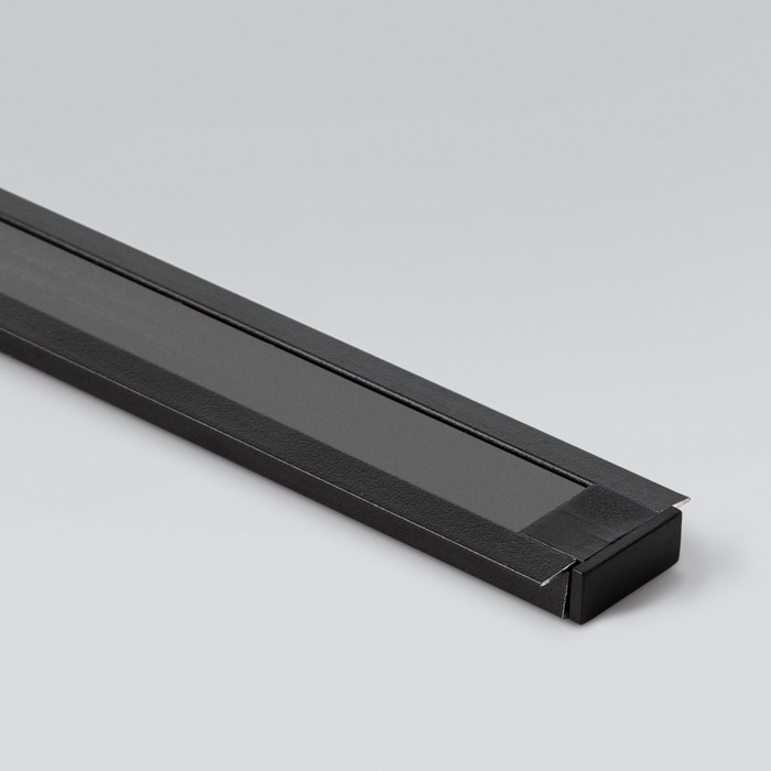 Встраиваемый алюминиевый профиль для светодиодной ленты Elektrostandard, LL-2-ALP007, 2 м, цвет чёрный - фото 1919976760