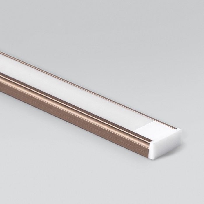 Накладной алюминиевый профиль для светодиодной ленты Elektrostandard, LL-2-ALP006, 2000х15х6 мм, цвет латунь - фото 1909583673