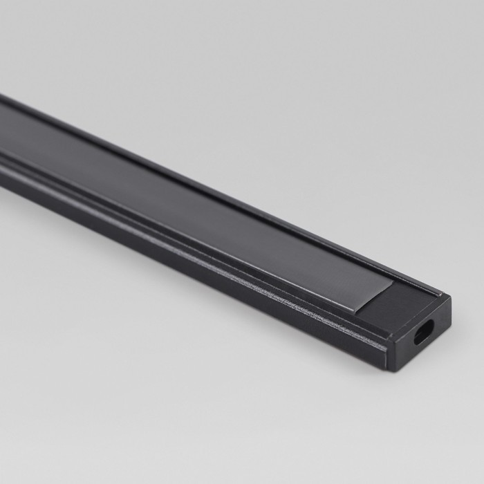 Накладной алюминиевый профиль для светодиодной ленты Elektrostandard, LL-2-ALP006, 2000х15х6 мм, цвет чёрный - фото 1908115508
