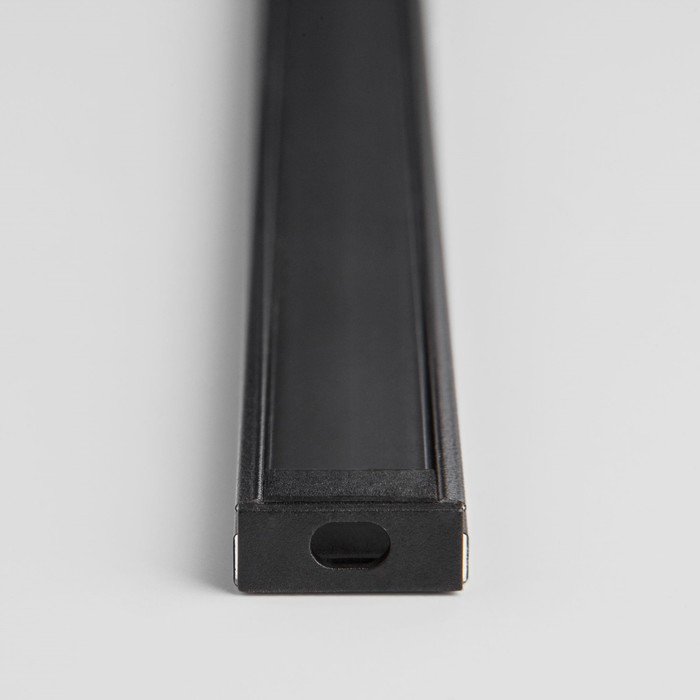 Накладной алюминиевый профиль для светодиодной ленты Elektrostandard, LL-2-ALP006, 2000х15х6 мм, цвет чёрный - фото 1908115509