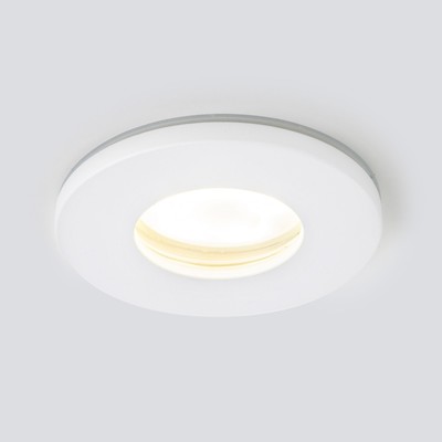 Светильник точечный влагозащищенный Elektrostandard, Flickr, 84х84х27 мм, GU10, цвет белый матовый