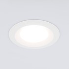 Светильник точечный встраиваемый Elektrostandard, Dial, 77х77х25 мм, GU10, цвет белый - фото 4315024