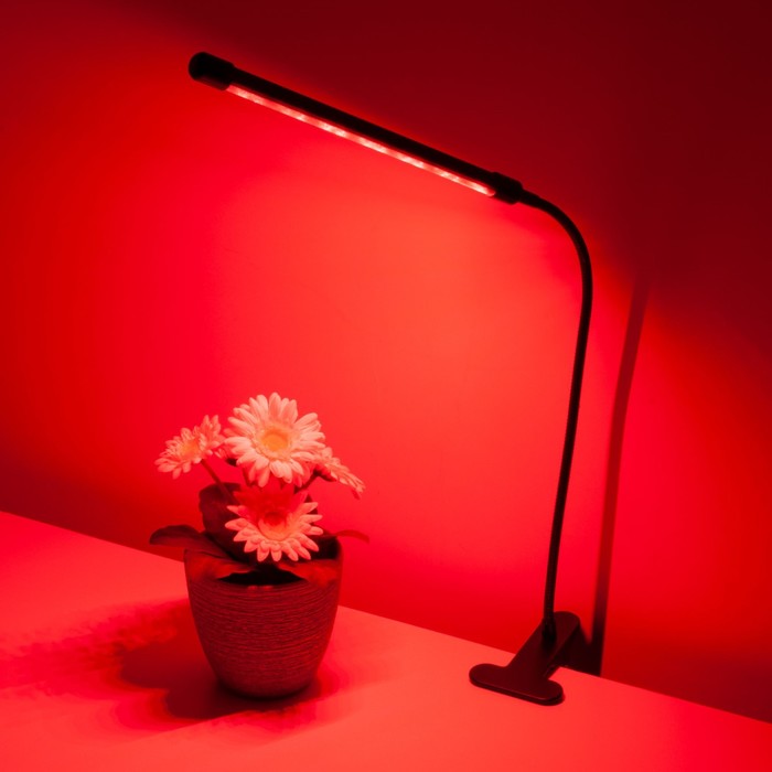 Светодиодный светильник для растений на прищепке Elektrostandard, Fito, 700х18х18 мм, 8Вт, LED, цвет чёрный - фото 1908115820