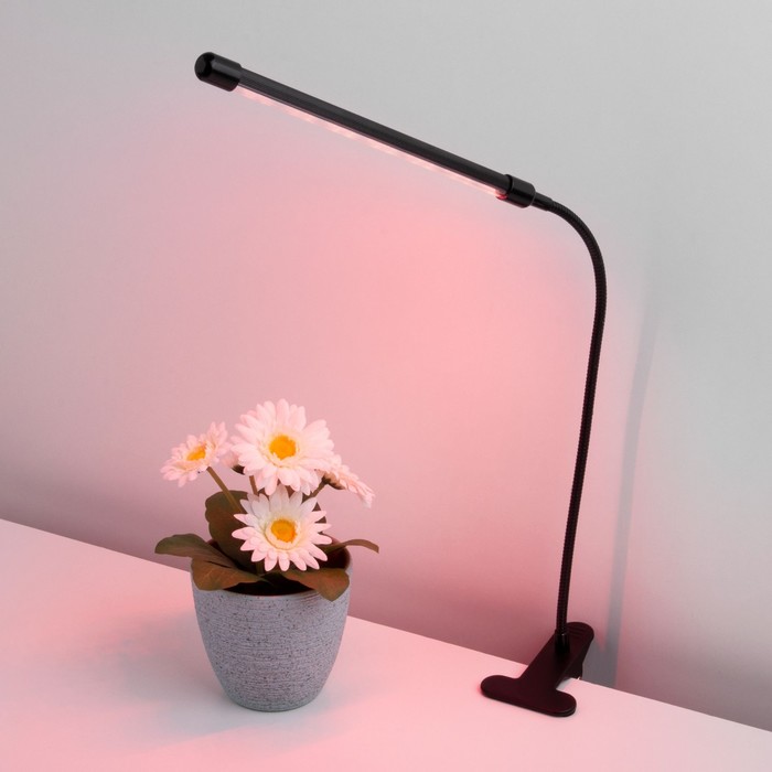 Светодиодный светильник для растений на прищепке Elektrostandard, Fito, 700х18х18 мм, 8Вт, LED, цвет чёрный - фото 1908115822