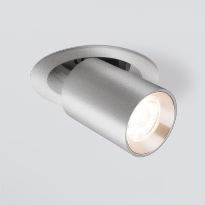 Светильник точечный светодиодный встраиваемый Elektrostandard, Pispa, 90х90х90 мм, 10Вт, LED, 1020Лм, 4200К, цвет серебряный