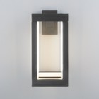 Уличный светильник настенный, светодиодный Elektrostandard, Frame, 165х120х280 мм, 12Вт, LED, 550Лм, 4000К, цвет серый - Фото 3