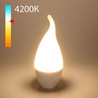 Светодиодная лампа «Свеча на ветру» CA37 Elektrostandard, 37х37х131 мм, 8Вт, E14, 890Лм, 4200К - фото 4315458