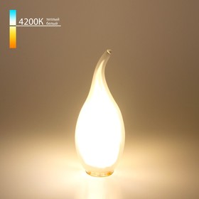 Филаментная светодиодная лампа «Свеча на ветру» C35 Elektrostandard, 35х35х115 мм, 9Вт, E14, 1000Лм, 4200К