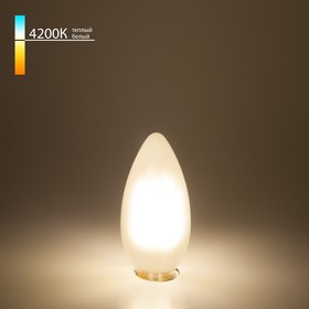 Филаментная светодиодная лампа «Свеча» C35 Elektrostandard, 35х35х98 мм, 9Вт, E14, 1000Лм, 4200К