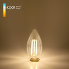 Филаментная светодиодная лампа «Свеча» C35 Elektrostandard, 35х35х98 мм, 9Вт, E14, 1000Лм, 4200К - фото 4315512