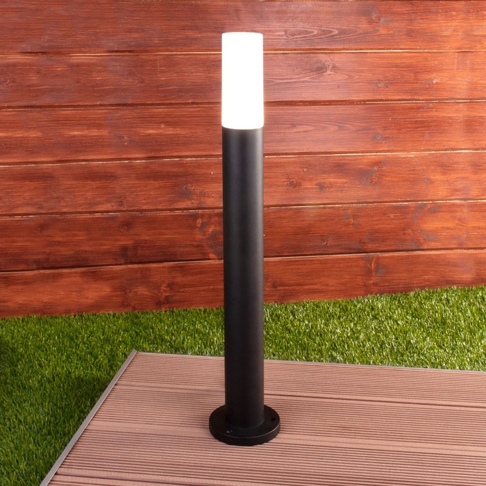Светильник ландшафтный Elektrostandard, Glas, 120х120х650 мм, E27, цвет чёрный - фото 1909584405