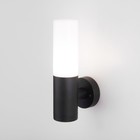 Светильник настенный уличный Elektrostandard, Glas, 125х64х255 мм, E27, цвет чёрный - фото 4315608