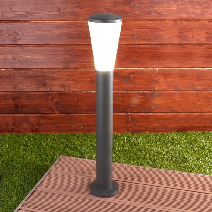 Светильник ландшафтный Elektrostandard, Cone, 120х120х715 мм, E27, цвет серый - фото 1909584417