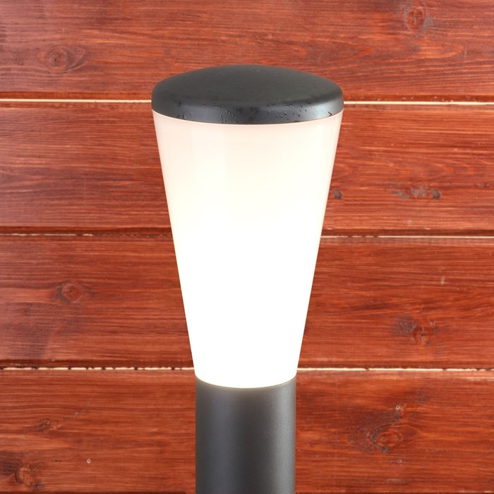 Светильник ландшафтный Elektrostandard, Cone, 120х120х715 мм, E27, цвет серый - фото 1909584419