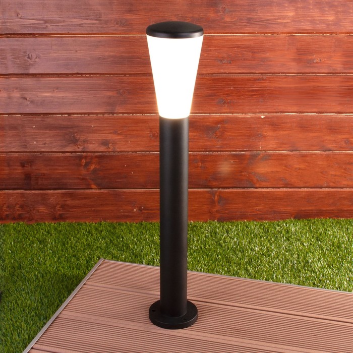 Светильник ландшафтный Elektrostandard, Cone, 120х120х715 мм, E27, цвет чёрный - фото 1909584422