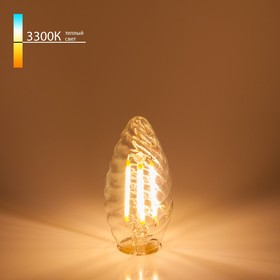 Филаментная светодиодная лампа «Свеча витая» Elektrostandard, 35х35х100 мм, 7Вт, E14, 700Лм, 3300К