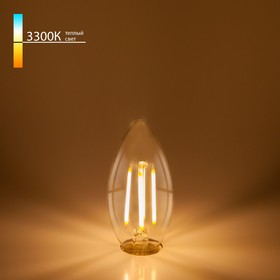 Филаментная светодиодная лампа «Свеча» C35 Elektrostandard, 35х35х98 мм, 7Вт, E14, 700Лм, 3300К