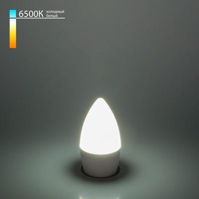 Светодиодная лампа «Свеча» C37 Elektrostandard, 37х37х98 мм, 6Вт, E27, 520Лм, 6500К
