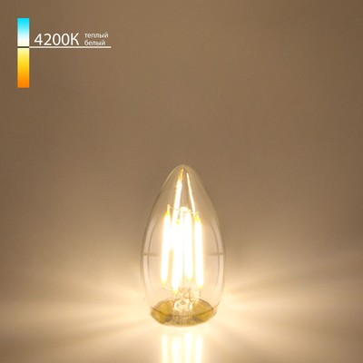 Филаментная светодиодная лампа «Свеча» C35 Elektrostandard, 35х35х95 мм, 7Вт, E27, 700Лм, 4200К
