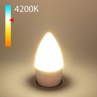 Светодиодная лампа «Свеча» C37 Elektrostandard, 37х37х111 мм, 8Вт, E27, 860Лм, 4200К - фото 4315746