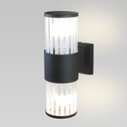 Уличный настенный светильник Elektrostandard, Strip, 170х104х325 мм, E27, цвет чёрный - фото 4315791