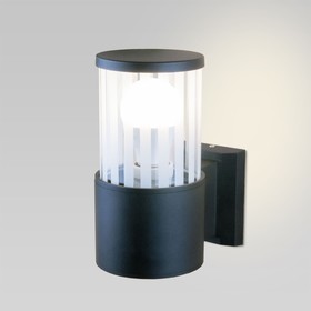 Уличный настенный светильник Elektrostandard, Strip, 170х104х210 мм, E27, цвет чёрный