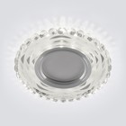 Светильник точечный встраиваемый с LED подсветкой Elektrostandard, Brote, 101х101 мм, G5.3, 4200К, цвет зеркальный, белый - Фото 3