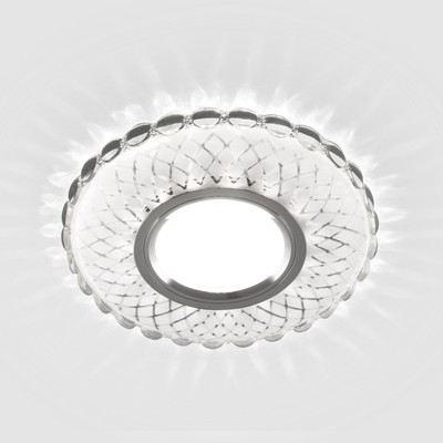Точечный светильник зеркальный Elektrostandard, Fila, 110х110 мм, G5.3, 4200К, цвет зеркальный, белый