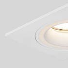 Светильник точечный встраиваемый Elektrostandard, Glim S, 93х93х26 мм, G5.3, цвет белый - Фото 4