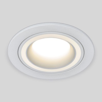 Светильник точечный встраиваемый Elektrostandard, Glim R, 93х93х26 мм, G5.3, цвет белый