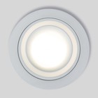 Светильник точечный встраиваемый Elektrostandard, Glim R, 93х93х26 мм, G5.3, цвет белый - Фото 3