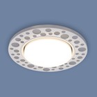 Светильник точечный встраиваемый с LED подсветкой Elektrostandard, Pupl, 125х125х40 мм, LED, 4200К, цвет белый - Фото 4