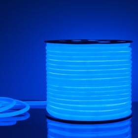 Гибкий неон Elektrostandard, IP67, 2835, 144 LED/м, 220В, круглый, свечение синее