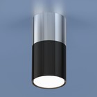 Накладной акцентный светодиодный светильник Elektrostandard, Double Topper, 68х68 мм, 6Вт, LED, 420Лм, 4200К, цвет хром, хром/чёрный - фото 4316144