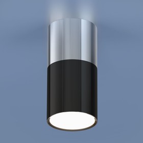 Накладной акцентный светодиодный светильник Elektrostandard, Double Topper, 68х68 мм, 6Вт, LED, 420Лм, 4200К, цвет хром, хром/чёрный