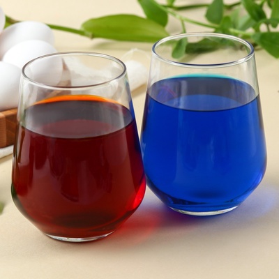 Пасхальный набор с декором для яиц «ХВ Классика»: 2 красителя: бирюзовый, фиолетовый + наклейки для яиц