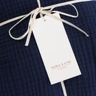 Плед с бахромой SL Home, муслин, 130×170 см, синий - Фото 7