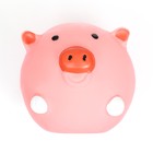 Игрушка пищащая для собак из латекса "Свин-Мяч", 8 см, розовая - Фото 4
