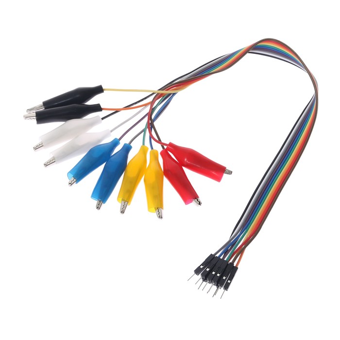 Провод-тестер с зажимом, 30 см, R=9, набор 10 шт. - Фото 1