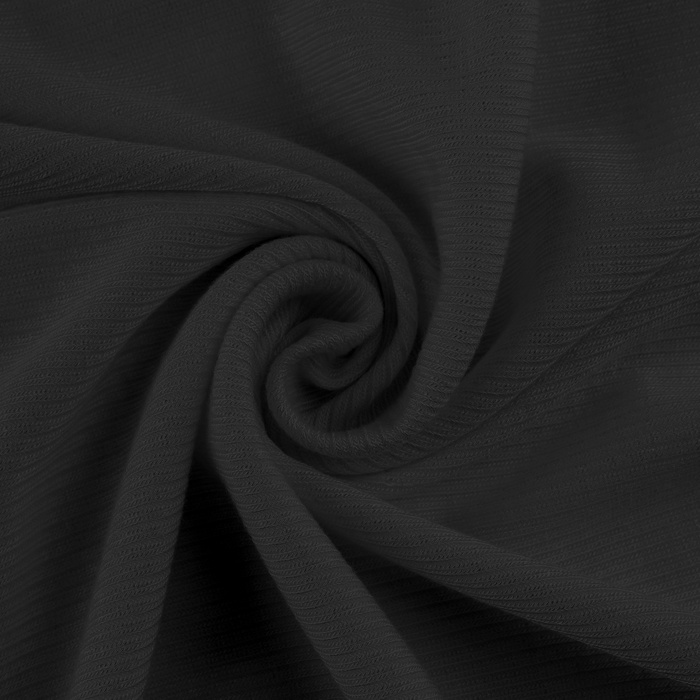 Лоскут кашкорсе с лайкрой, 50 × 50 см, цвет чёрный - Фото 1