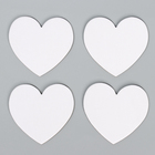 Набор холстов на магните «Сердце», 7,5 см, 4 шт - Фото 5