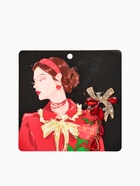 Брошь «Цветочная роса» с бантом, цвет бордово-белый в золоте - Фото 4